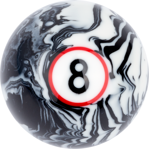 White Marble Replacement Ball - #8
